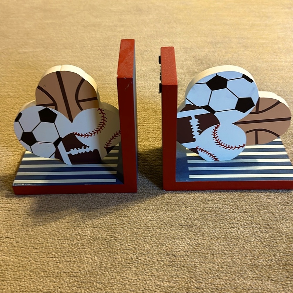 Sports themed Book Ends